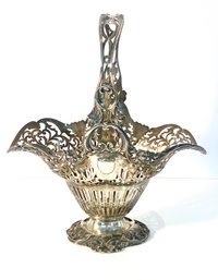 Large Antique Sterling Basket