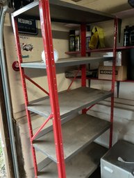 Red Shelving Unit Great For A Garage