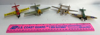 Lot Of 4 Vintage Matchbox And Playart Planes