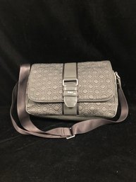 Vera Bradley Solid Gray Trimmed Crossbody Shoulder Bag