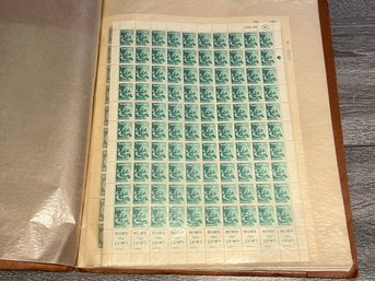 Album Full Of Uncut Sheets Of 1950s Israel Stamps, Very Rare