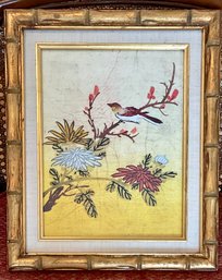 Beautiful Vintage SAKAL GALLERIES Asian Watercolor On Silk