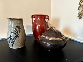 3 Pieice - Pitcher, Urn, And Bowl