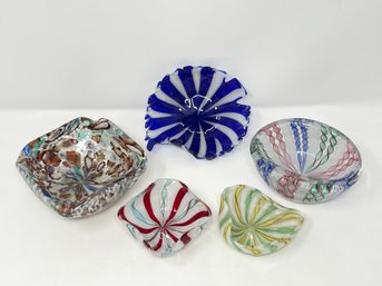 Collection Of Murano Art Glass - 5 Count