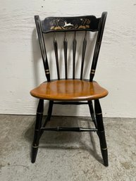 Vintage Ethan Allen Maple Thumb Back Dining Chair American Hitchcock Stencil