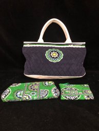 Vera Bradley Purse And Wallet Set