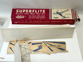 1950s Jetco SUPERFLITE  Balsa Wood Airplane Kit