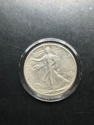 1943-D Silver Walking Liberty Half Dollar