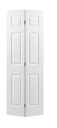 Masonite Traditional 30-in X 80-in 6-panel Hollow Core Primed Molded Composite Bifold Door