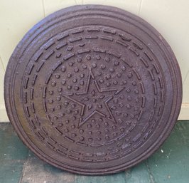 Vintage Cast Iron Manhole Cover