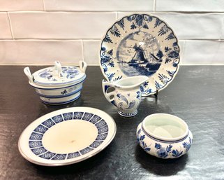 Vintage Delft Collection & More - Five Pieces