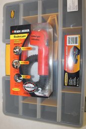 Work  Force 25 Compartment Organizer Brand New And Black And Decker Snake Light