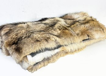 A Magnificent Coyote Fur Throw - New With $6000 Price Tag From Pologeorgis