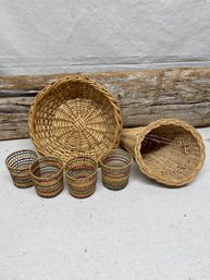 6 Wicker Items