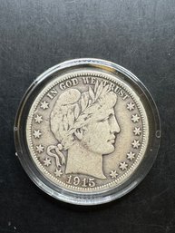 1915-D Silver Barber Half Dollar