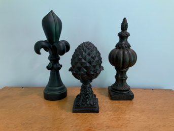 Trio Of Dark Decorative Items