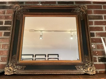 Antique Style, Framed Beveled Glass  Mirror. 34' X30'