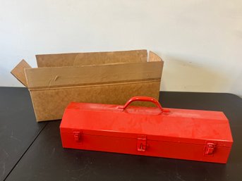 NOS Vintage Red Toolbox