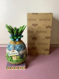 JIM SHORE SIGNED WELCOME ALL PINEAPPLE FIGURINE