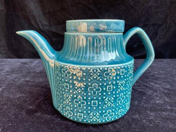 Sadler Blue Cipher Teapot