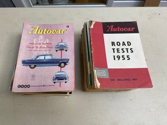 Vintage 1956 The Autocar Magazine. Morris Motors Limited Oxford UK. Lot Of 48 Mags. A Couple From 1955.