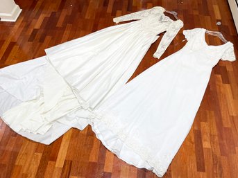 A Pair Of Vintage Wedding Gowns