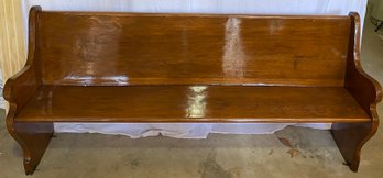 Highly Varnished Church Pew