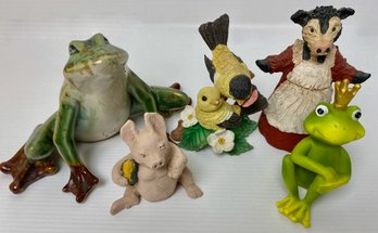 Lot Of Vintage Animal Figurines (5)