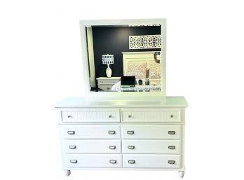 White Latitude Tree Company 8 Drawer Dresser With Vanity (contents Not Included)