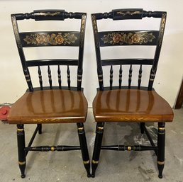 Pair Of Hitchcock Side Chairs