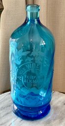 Vivid Blue VAN WOERDEN ALKMAAR Glass Bottle