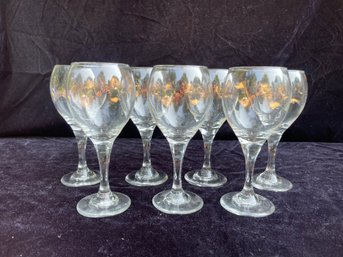 Glass Wine Goblets - Set Of 7