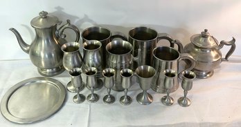 Generous Lot Of Pewter Items - Lot #2