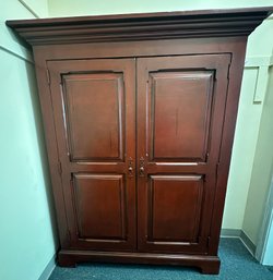 Beautiful Tall Armoire With Adjustable Shelves  (A)