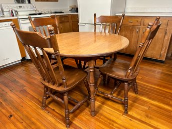Vintage Kitchen Table With Moosehead Maine Chairs
