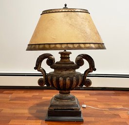 A Vintage Gilt Urn Form Lamp
