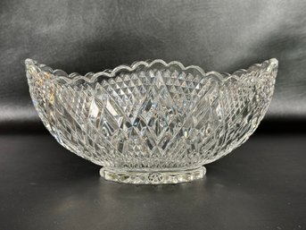 A Lovely Vintage Pressed Glass Centerpiece Bowl