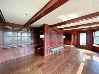 A Mahogany Wood Paneled Office - Office Primary