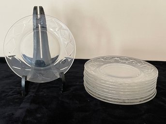 Vintage Cut Crystal Salad Plates