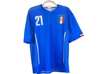 Andrea Pirlo #21 - Italia FIGC Football Jersey - Size Large