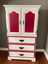 Painted Vintage Highboy Dresser.