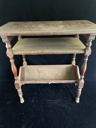 Side Table With Magazine Rack