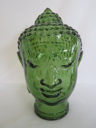Lovely Green Glass Head Of Shiva
