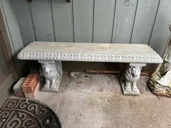 Concrete Bench Dated 1978