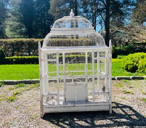 Vintage Decorative Wood Birdcage