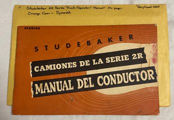 Studebaker 2R Series Truck Operators Manual In Spanish