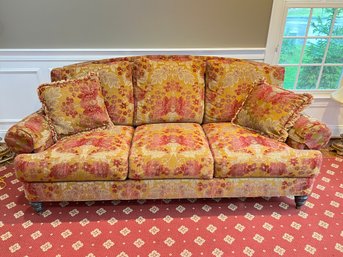 Paid $2,799 Ethan Allen Sofa With Custom Upholstered Fabric