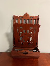 Victorian Antique Mahogany Magazine Rack