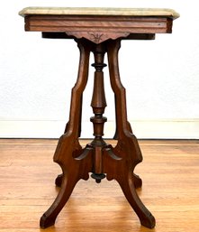 A 19th Century Empire Occasional Table With Marble Top