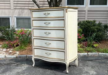 Henredon French Provincial Style Tallboy 5 Drawers